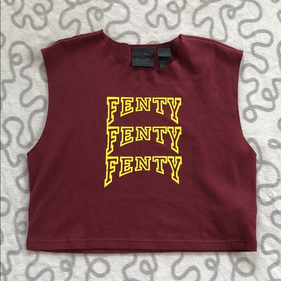 Puma Tops - PUMA Fenty By Rihana Graphic Crop Top